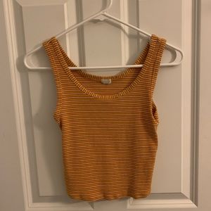 orange stripped tank top